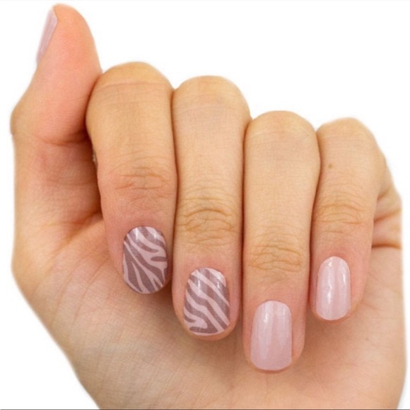 *Retired* Color Street: All Wild Up | Animal Print Zebra Neutral Beige Tan Nude - Picture 10 of 12